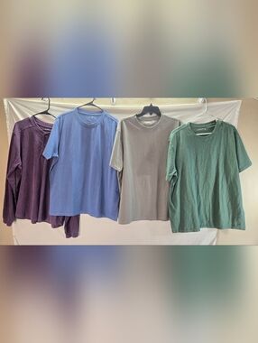 Lot of 4 American Giant Men's Size XL 3 Short Sleeve & 1 Long Sleeve Shirts NWOT